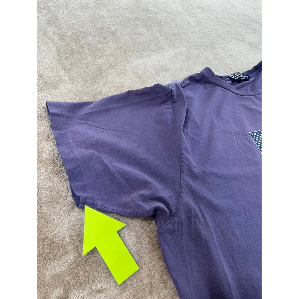 Polo Ralph Lauren American Flag T-Shirt Men's XL Purple Short Sleeve Cotton Logo